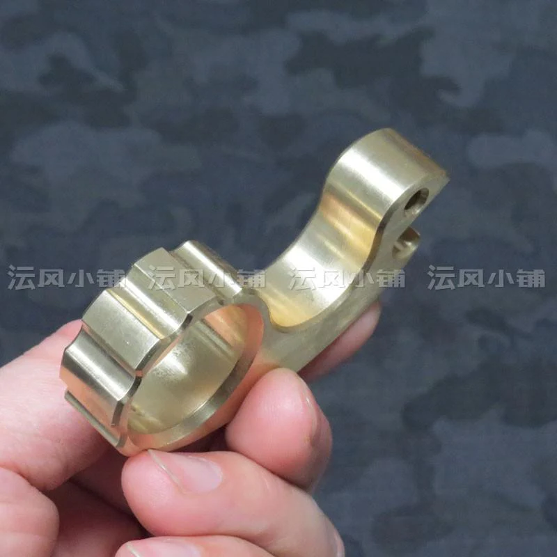 2019 Small Snail Real Brass One Finger Brass Knuckles - Image 3