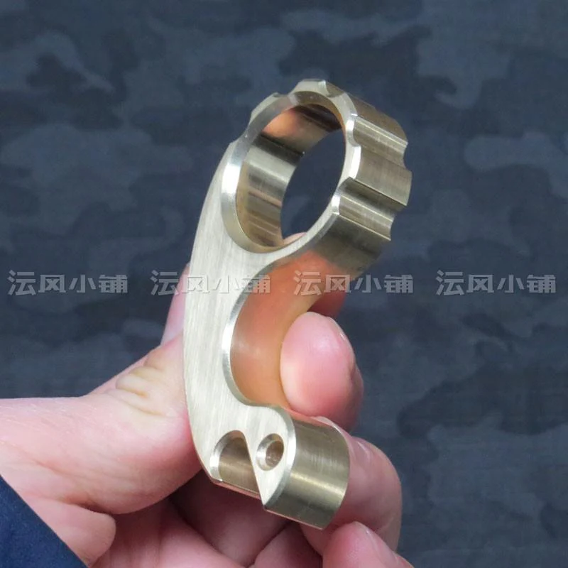 2019 Small Snail Real Brass One Finger Brass Knuckles - Image 4