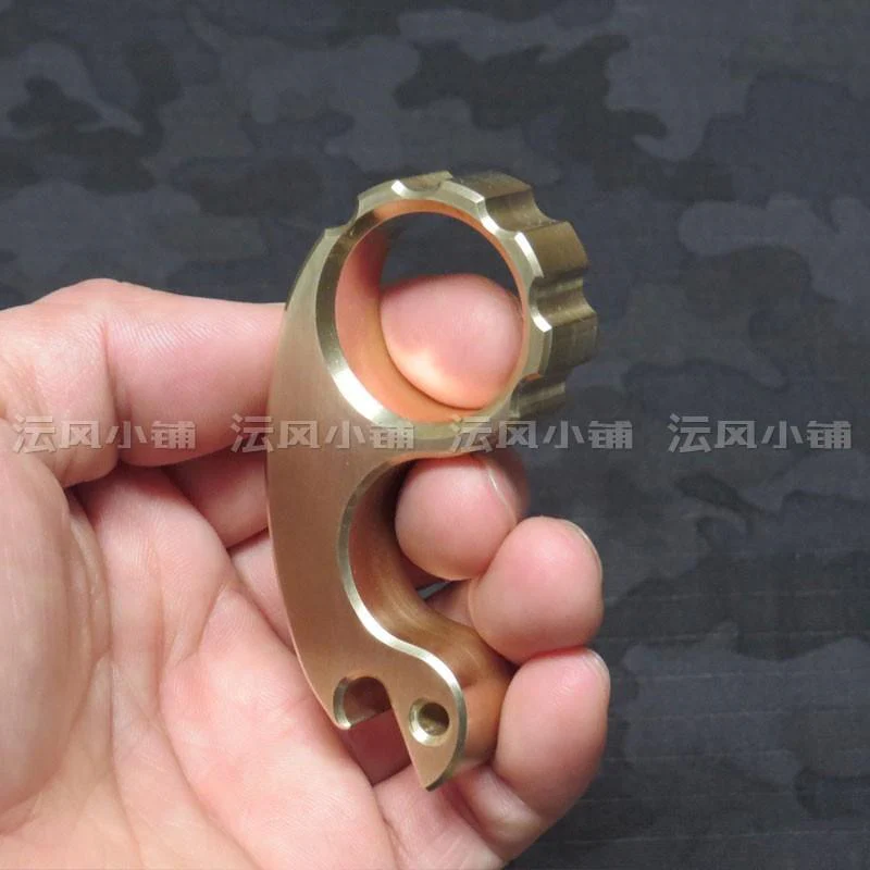 2019 Small Snail Real Brass One Finger Brass Knuckles - Image 5