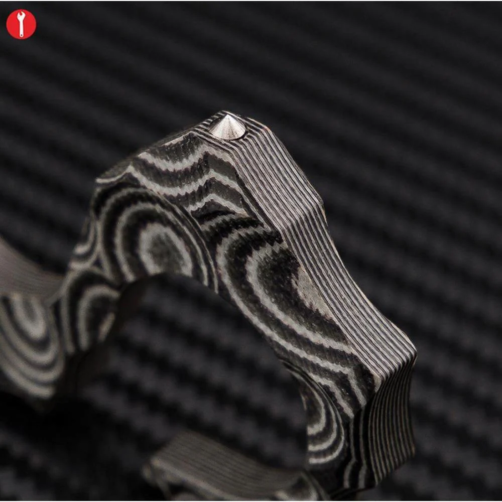 2019 Ultra-light G10 Material Seahorse Three Finger Spiked Brass Knuckles - Image 7