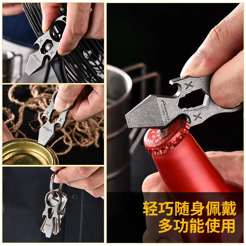 2023 NEW Titanium EDC Self Defense Keychain Multi Tool - Image 3
