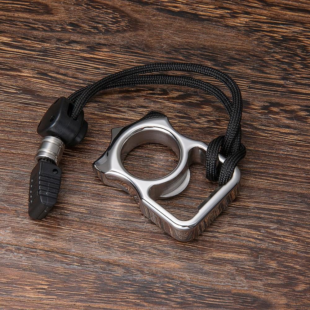 2023 New Full 304 Stainless Steel EDC Knuckle Single Finger - Image 5