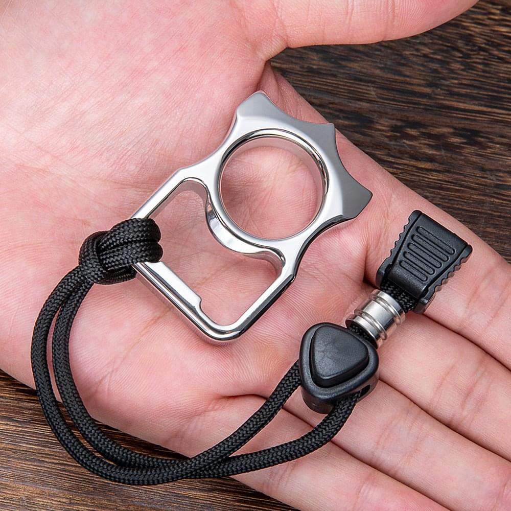 2023 New Full 304 Stainless Steel EDC Knuckle Single Finger - Image 6
