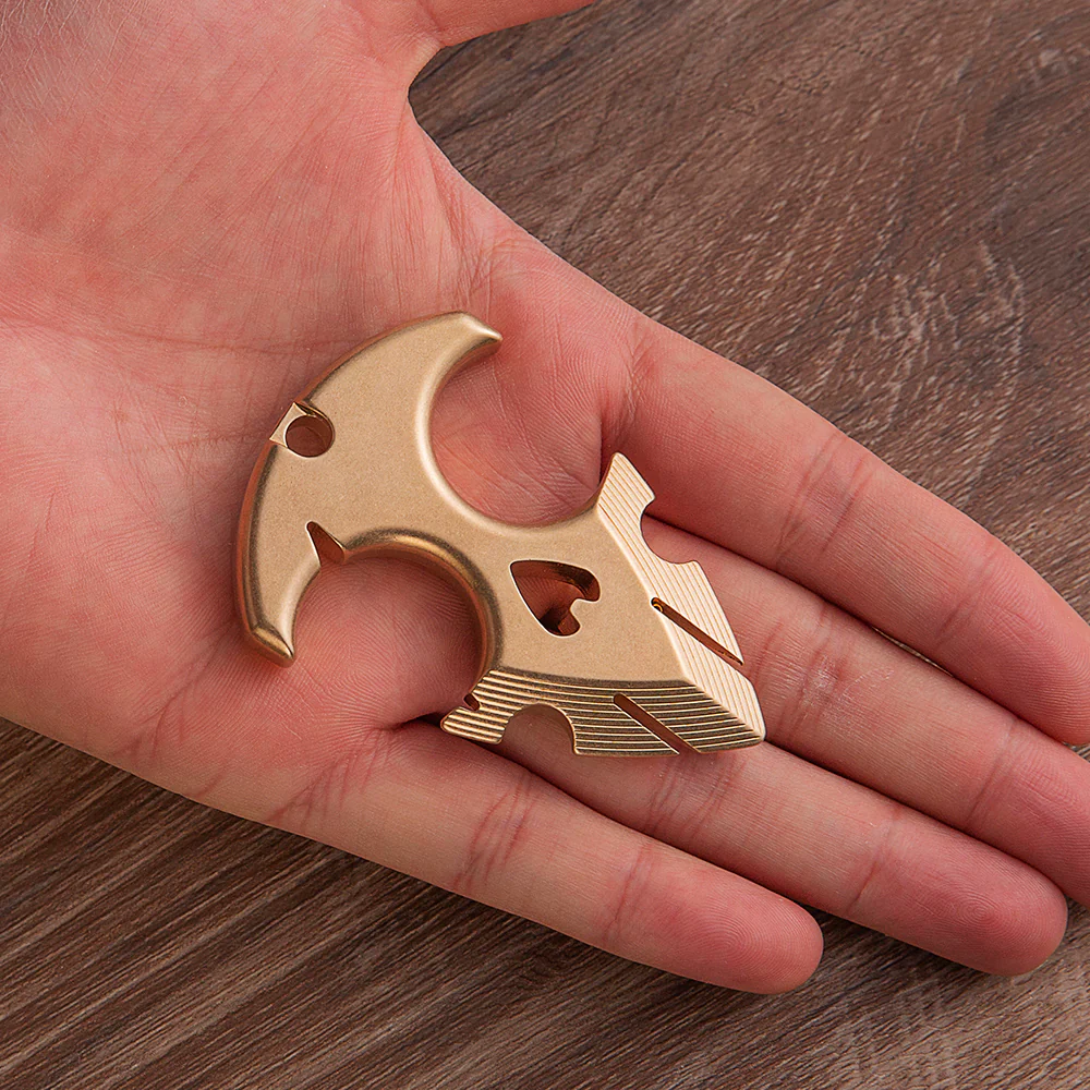 2025 New Argus Full Brass Self Defense Push Dagger Knuckles - Image 2