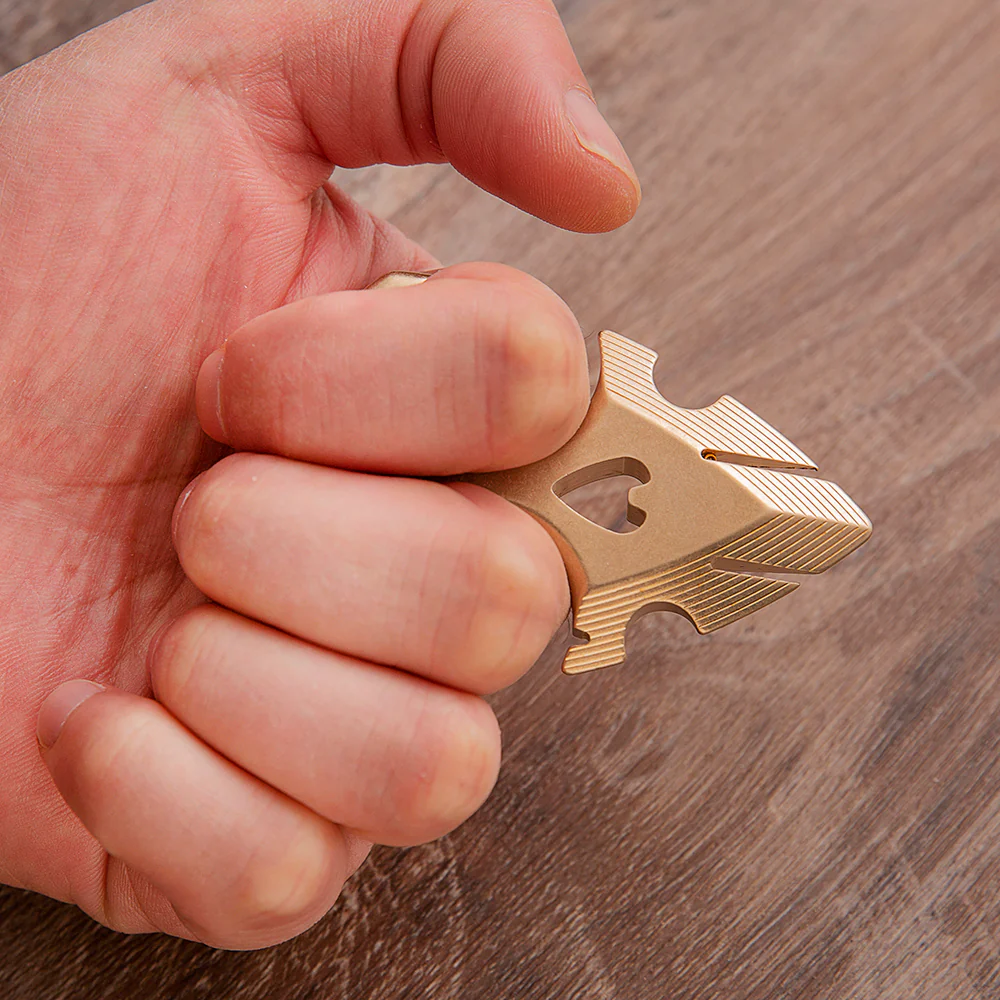 2025 New Argus Full Brass Self Defense Push Dagger Knuckles - Image 3