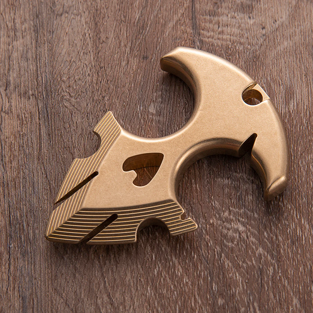 2025 New Argus Full Brass Self Defense Push Dagger Knuckles - Image 5