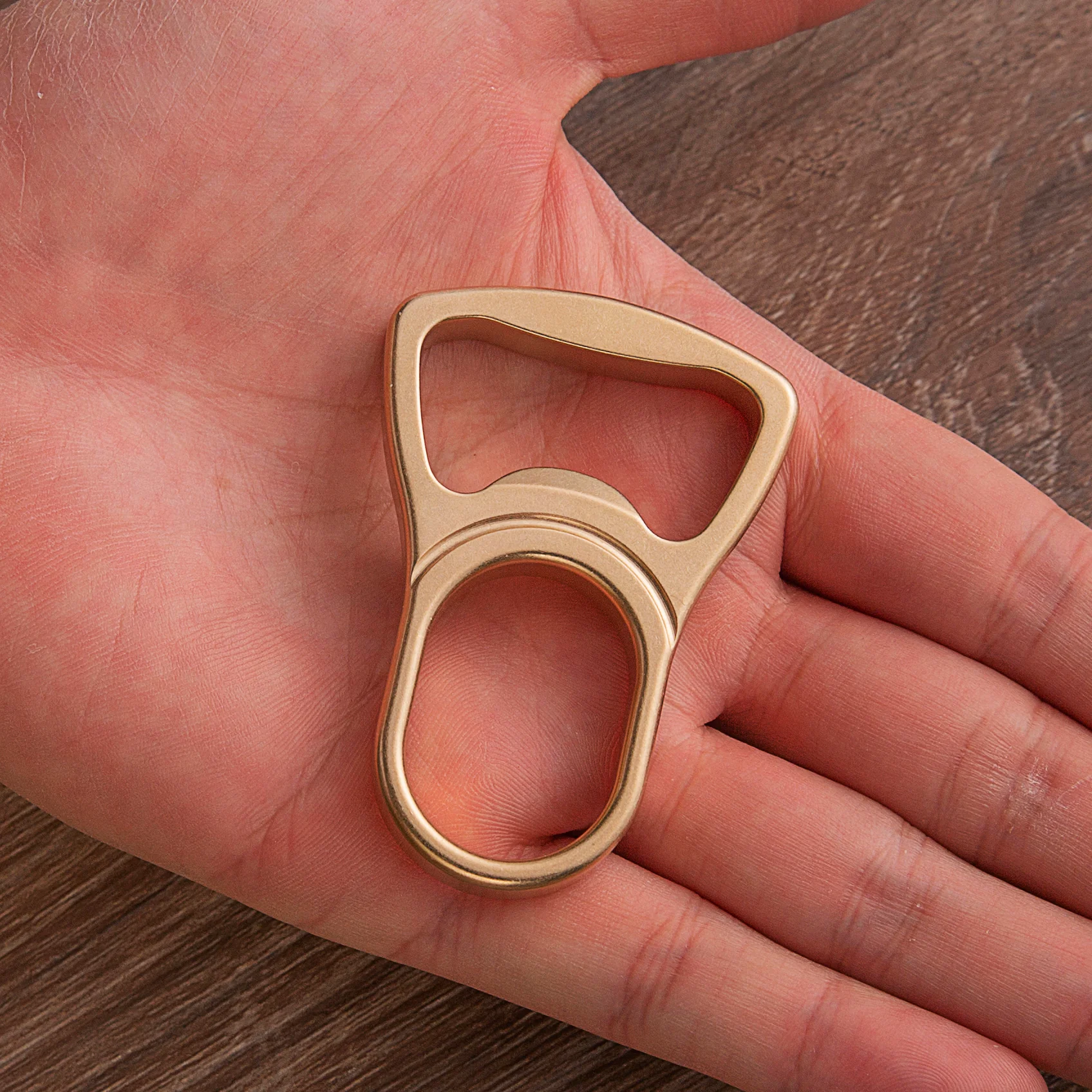 2025 New Thor Full Brass Real Single Ring Brass Knuckles Bottle Opener - Image 3