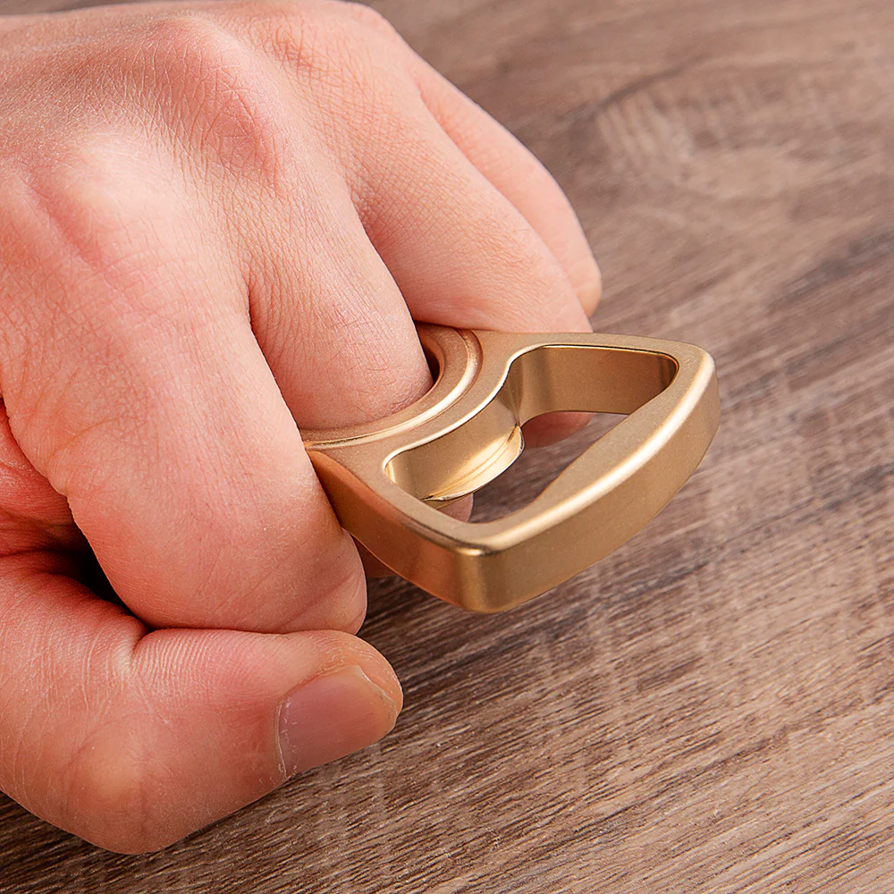 2025 New Thor Full Brass Real Single Ring Brass Knuckles Bottle Opener - Image 5