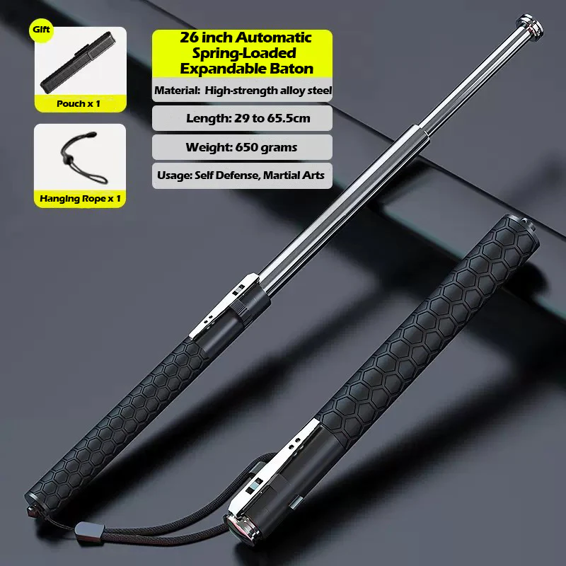 2026 New Automatic Spring-Loaded Expandable Baton - Image 4