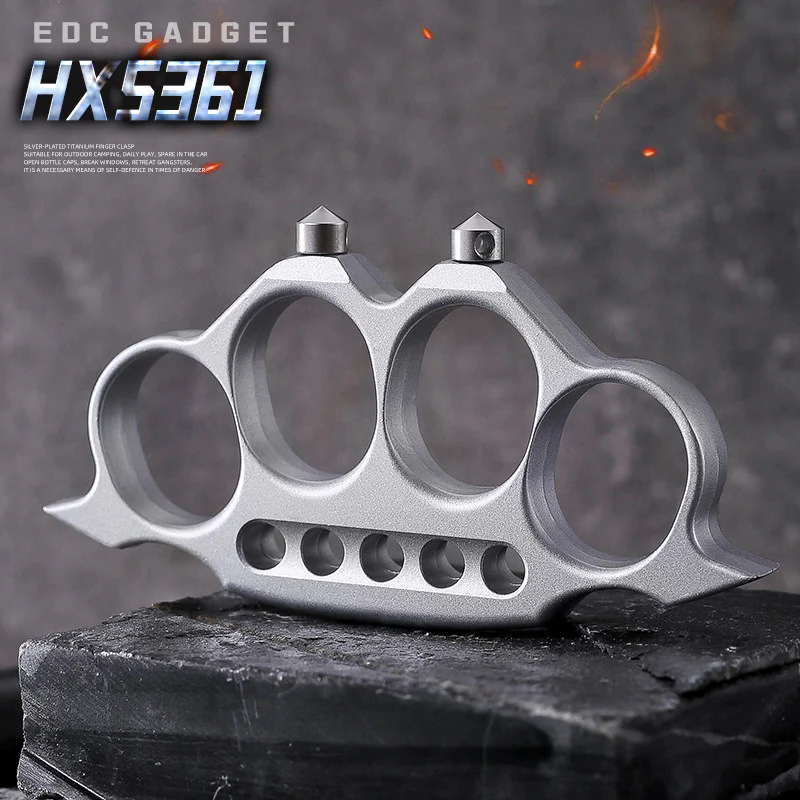 2026 New HX5361 Zinc Alloy Self Defense Brass Knuckles - Image 5
