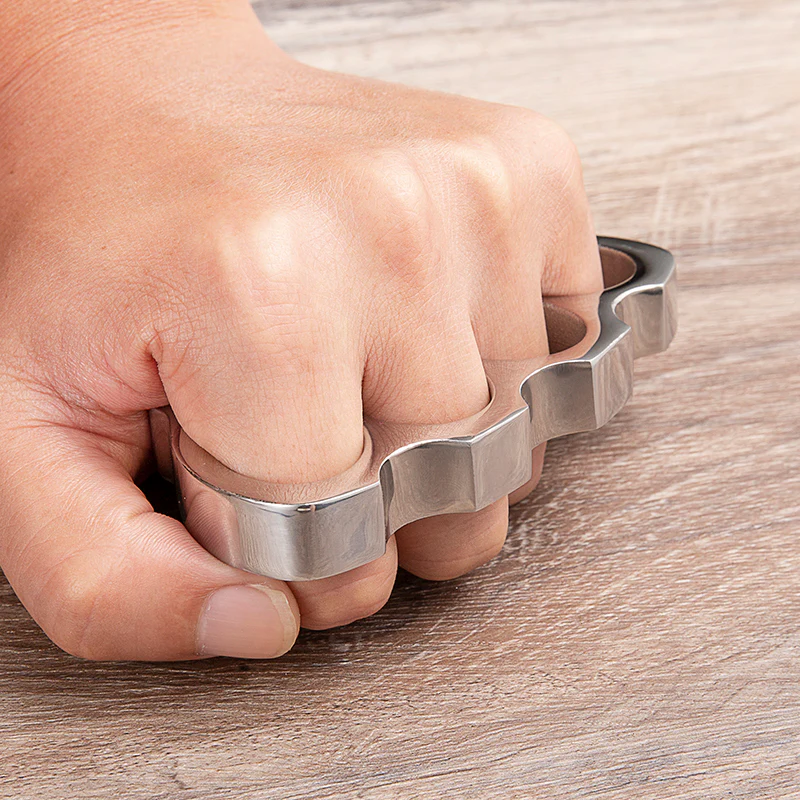 304 Stainless Steel Knuckle Duster Brass - Cakra EDC Gadgets - Image 5