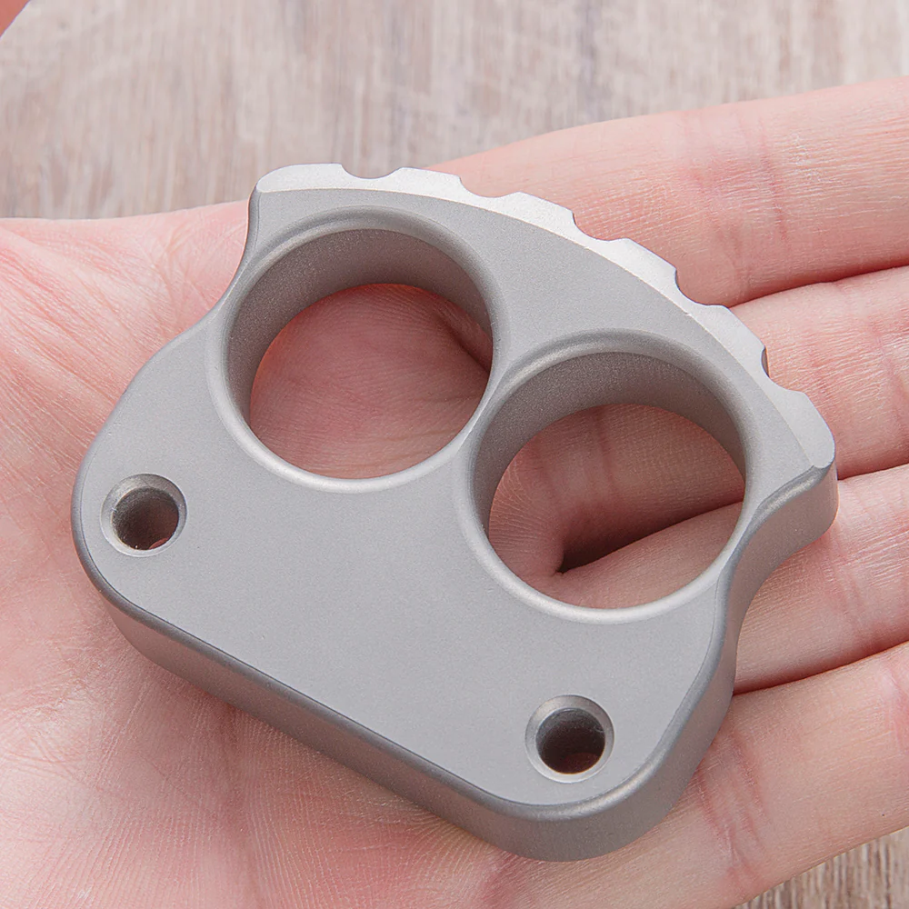 Afrankart DFK 2 Finger Brass Knuckles Ring Stainless Steel - Cakra EDC Gadgets - Image 3