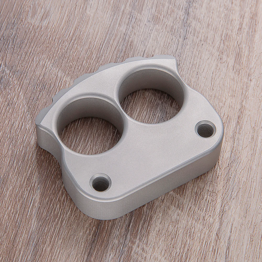 Afrankart DFK 2 Finger Brass Knuckles Ring Stainless Steel - Cakra EDC Gadgets - Image 4
