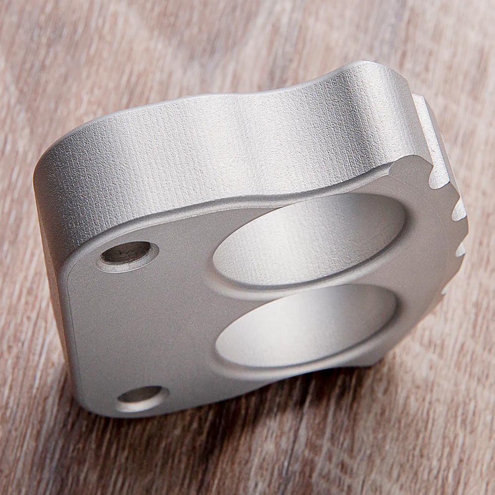 Afrankart DFK 2 Finger Brass Knuckles Ring Stainless Steel - Cakra EDC Gadgets - Image 5