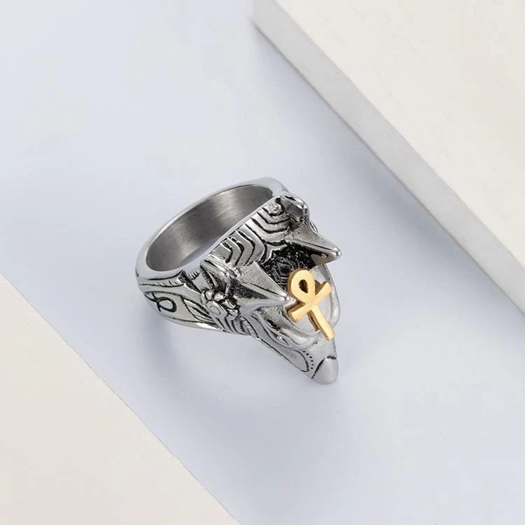 Anubis Full Stainless Steel Self Defense Ring - Image 7