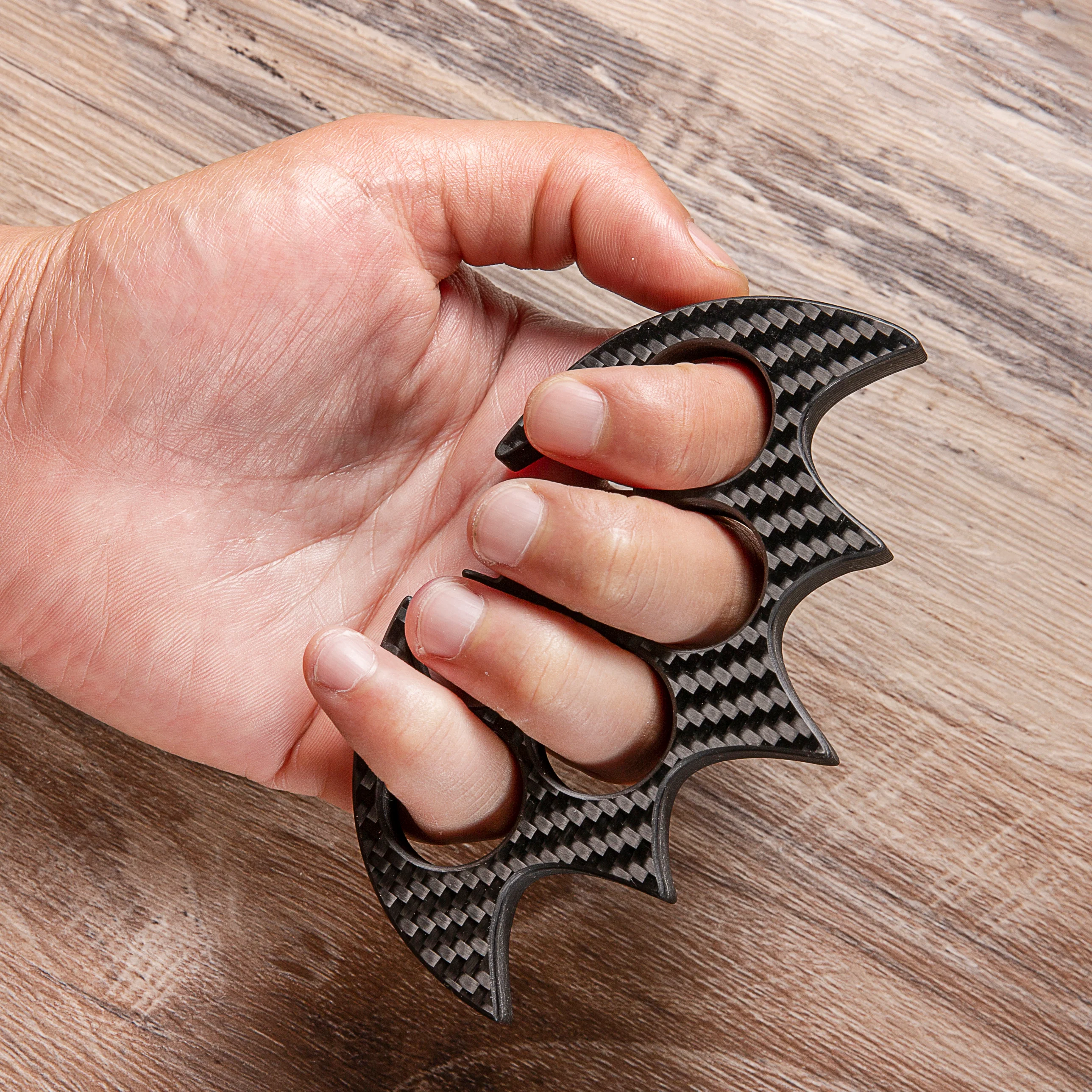 Bat Man Brass Knuckles Carbon Fiber - Image 6