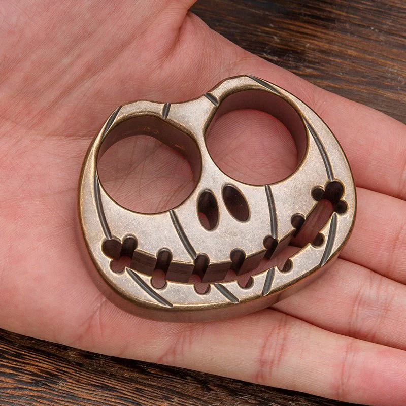 Big Pumpkin Antique Finish EDC Brass Knuckles - Image 2