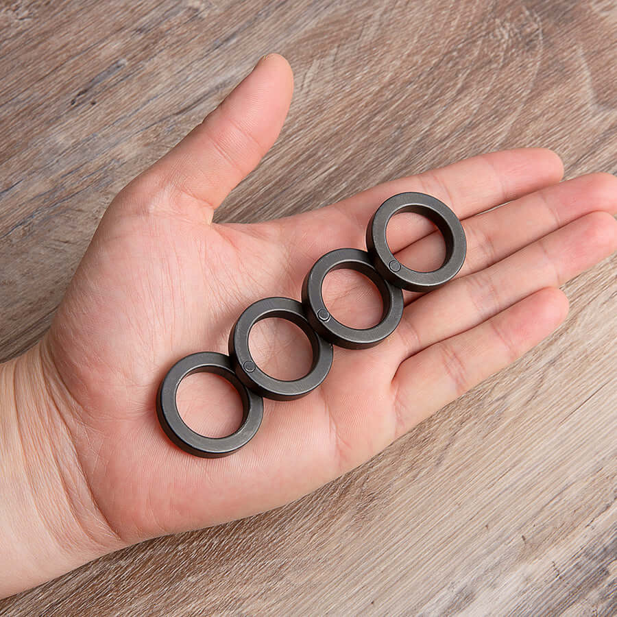 Black Steel Folding Self Defense Brass Knuckles - Image 5