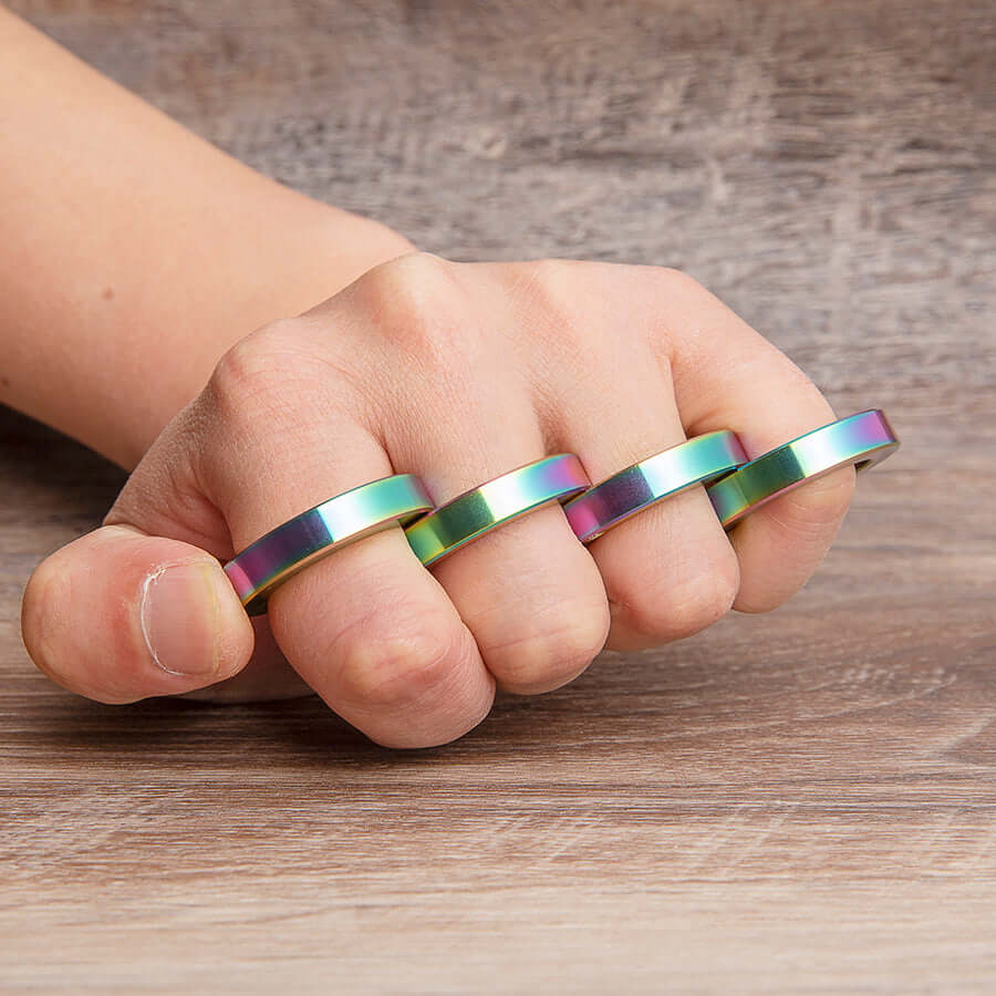 Blueing Finish Folding Knuckles Rings - Image 4