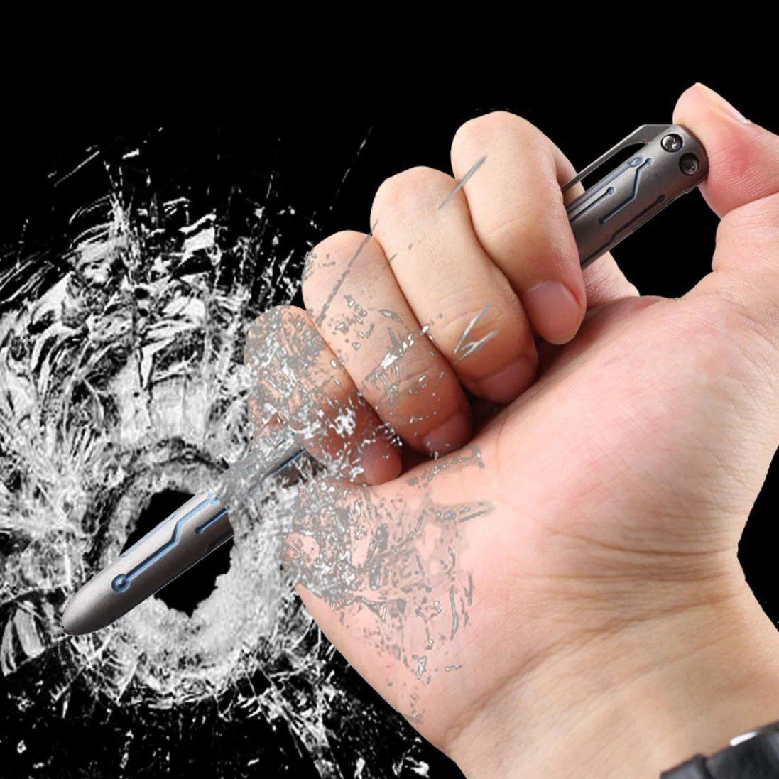 T800 Titanium Tactical Pen Glass Breaker - Image 7