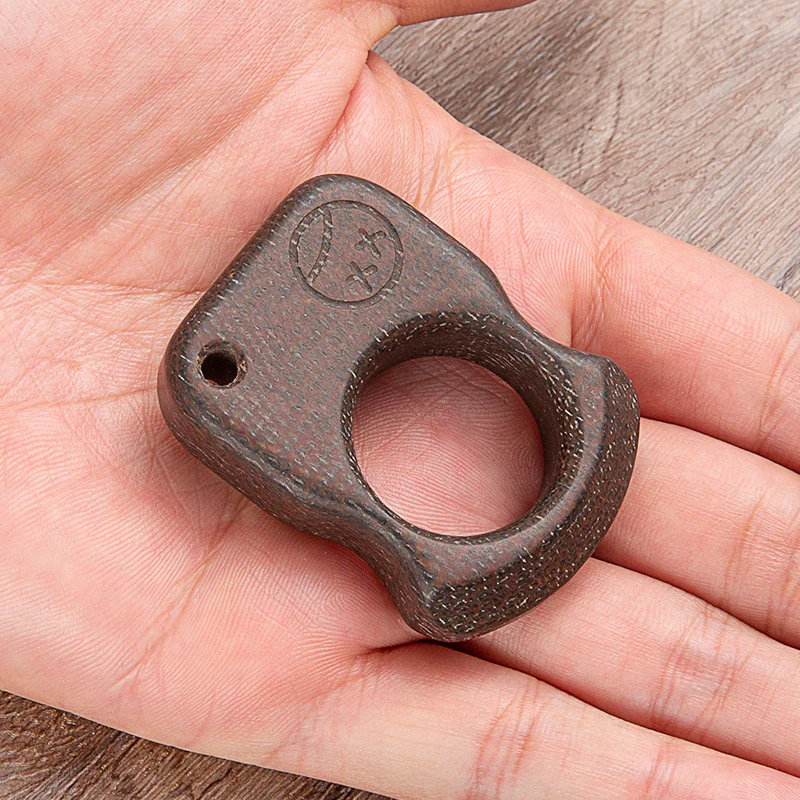 Coarse-Textured Micarta Polymer Brass Knuckles - Image 7
