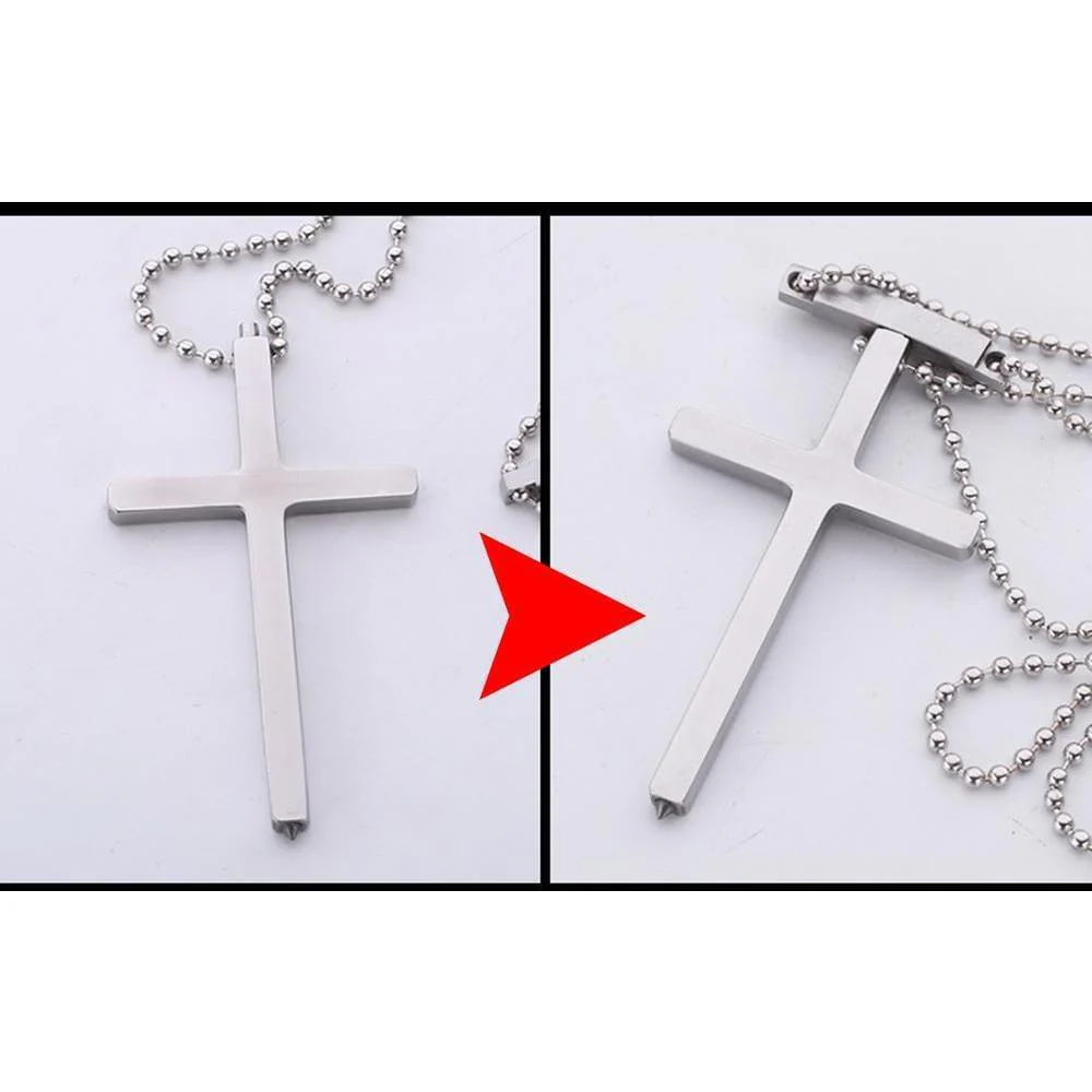 Cross Self Defense Spike Pendant - Image 7