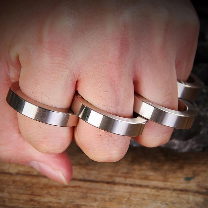 Folding Brass Knuckles 440C Stainless Steel - Image 5