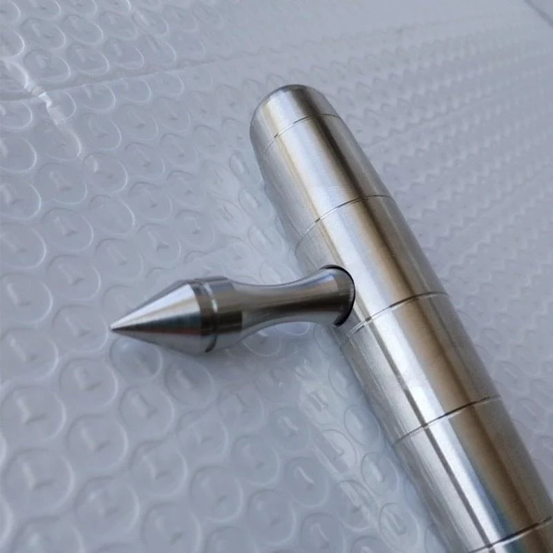 Full 304 Stainless Steel Keychain Defense Baby Tonfa Kubotan - Image 5