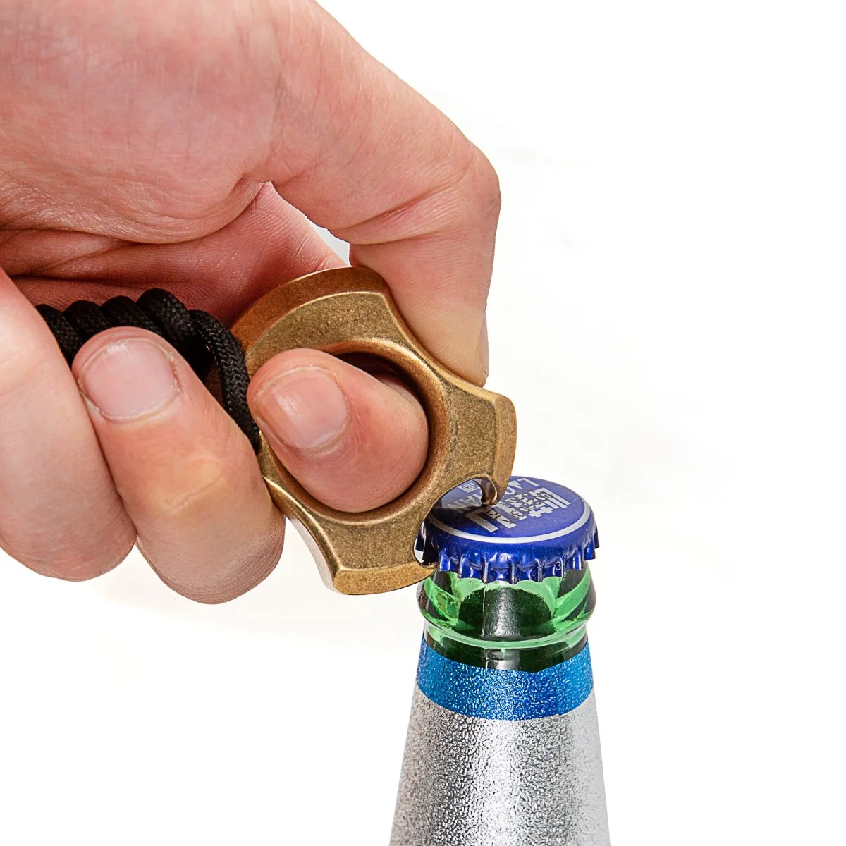 Full Brass Wasteland Style Stonewash Bottle Opener Brass Knuckles - Image 6