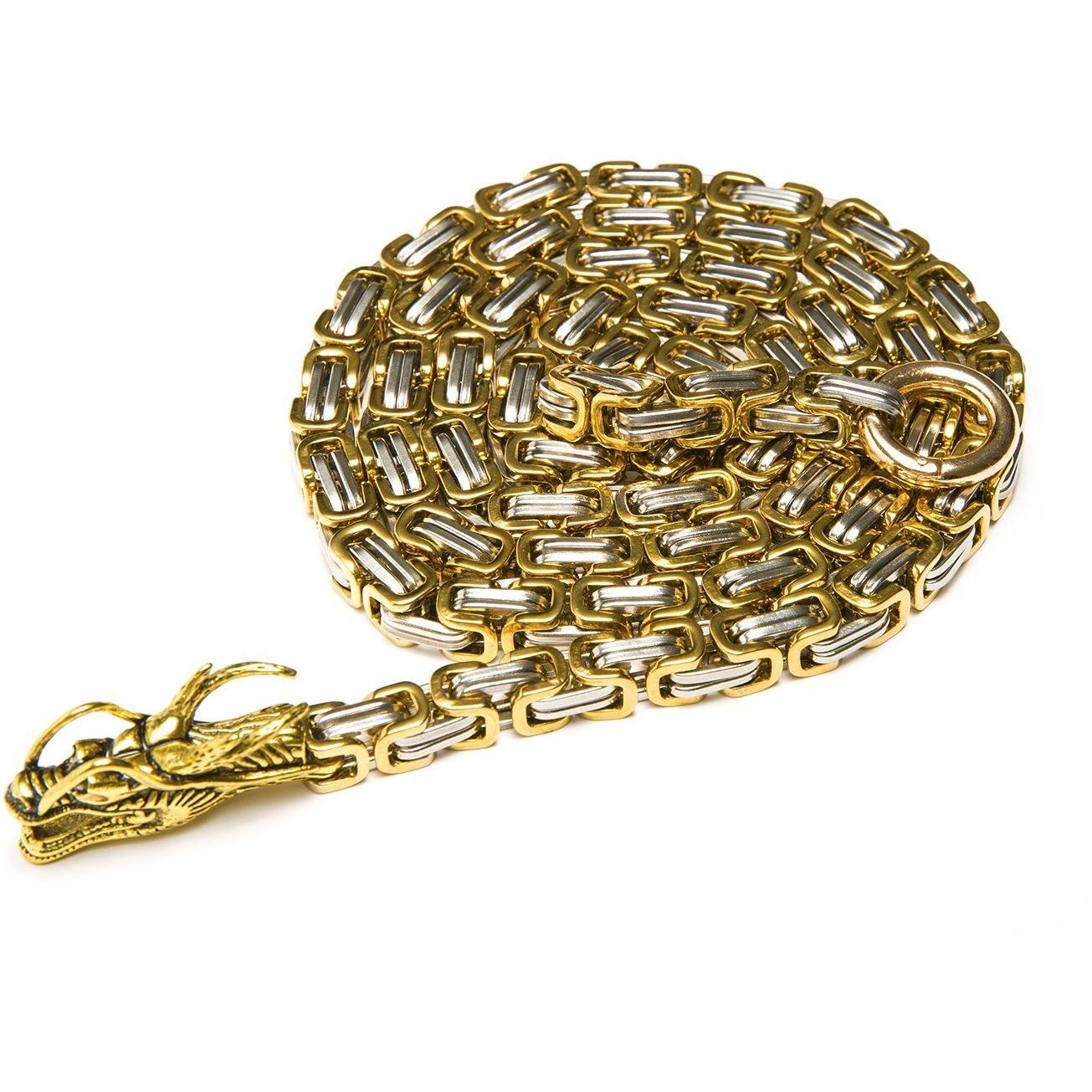 Golden Dragon Full Stainless Steel Self Defense Chain - Image 7