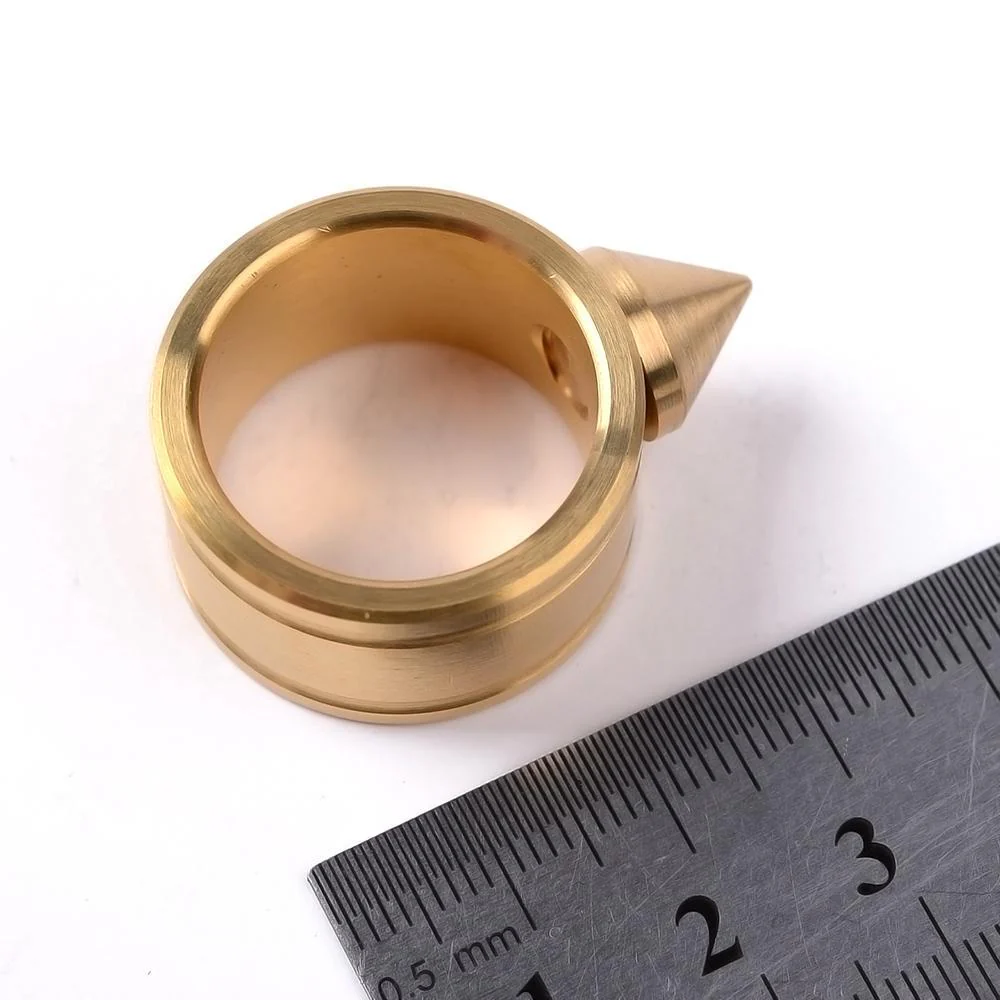 Full Stainless Steel Spike Ring Self Defense With Ball Chain - Image 12