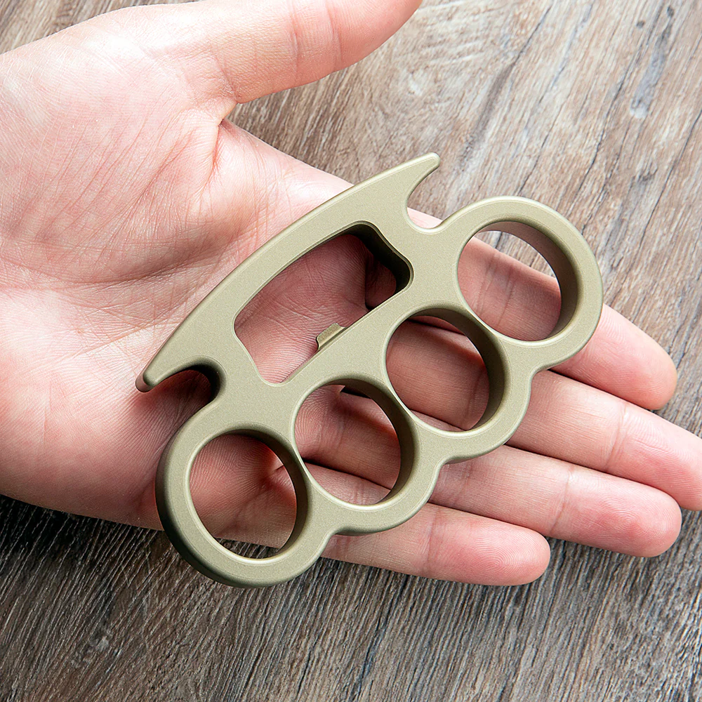 Golden Full Aluminium Full Size Brass Knuckles Bottle Opener - Image 3