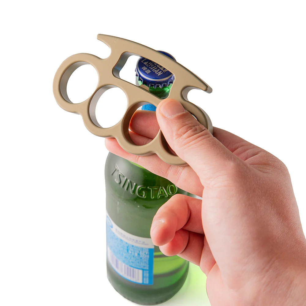 Golden Full Aluminium Full Size Brass Knuckles Bottle Opener - Image 6