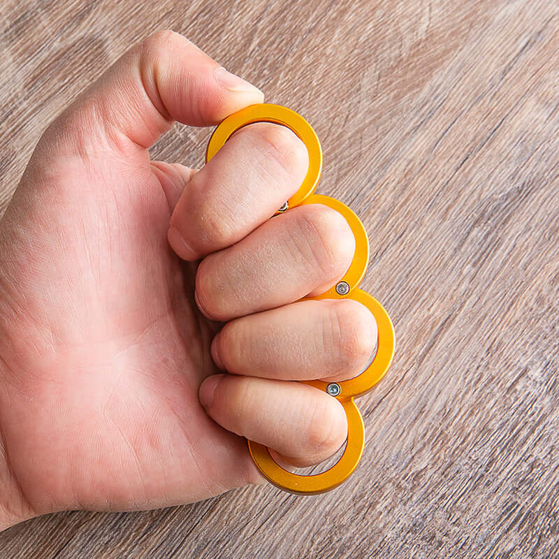 Light Aluminium Folding Brass Knuckles Self Defense - Image 4