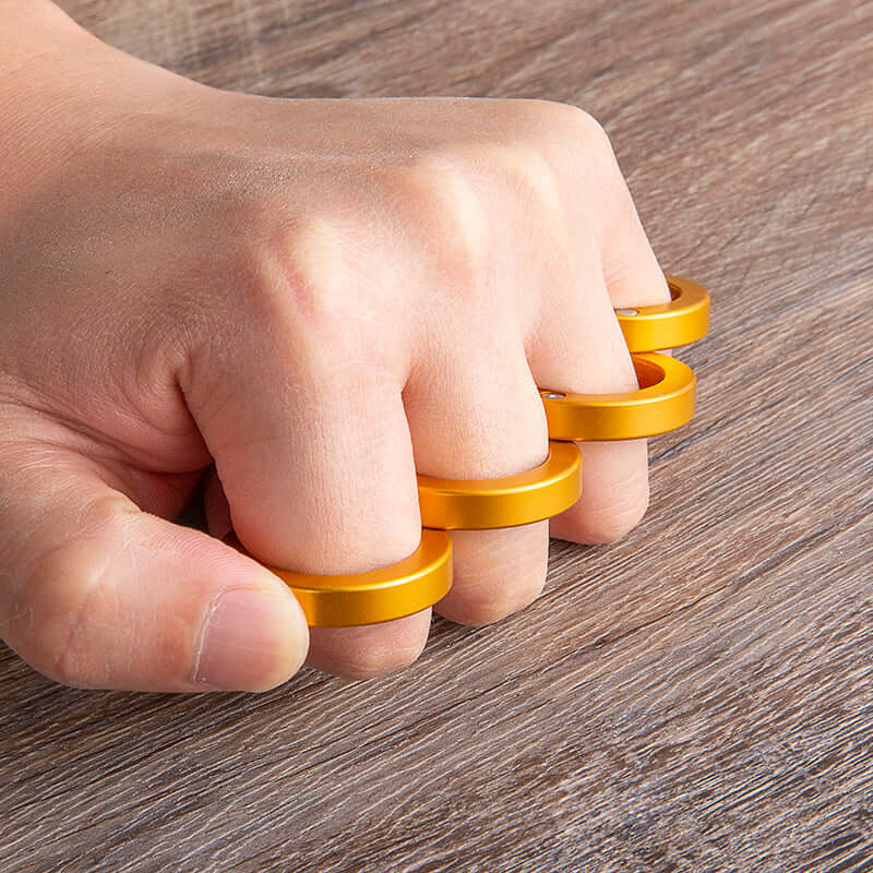 Light Aluminium Folding Brass Knuckles Self Defense - Image 5