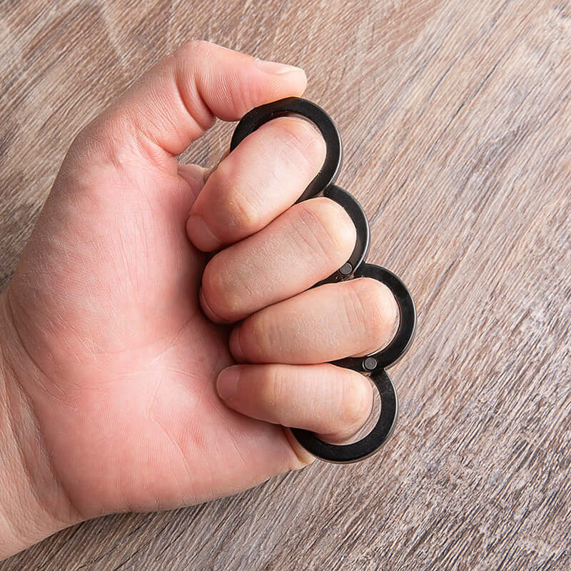 Light Aluminium Folding Brass Knuckles Self Defense - Image 9