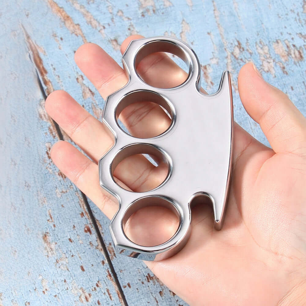 Mirror Finish Stainless Steel Real Brass Knuckles - Image 4