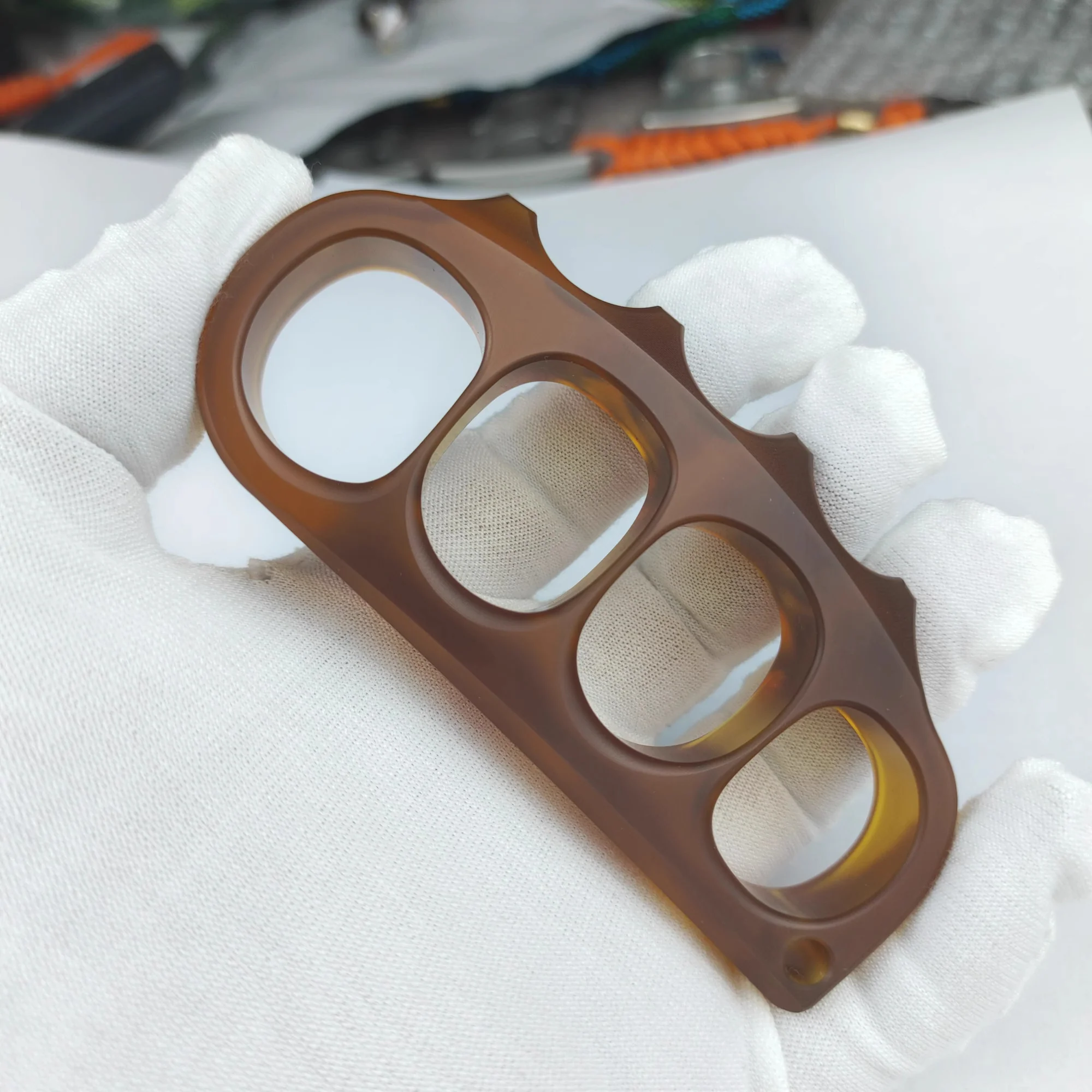 New Pea Pod Full PC Plastic Knuckles Self Defense - Image 5