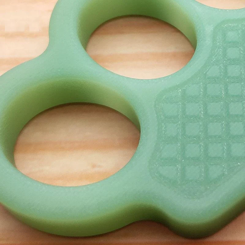 Non-Metal 4-Finger Brass Knuckles Duster Paperweight Self Defense - Cakra EDC Gadgets - Image 4