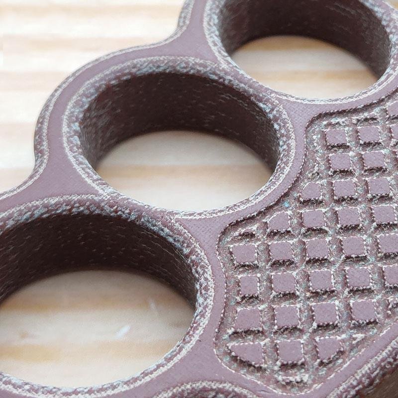 Non-Metal 4-Finger Brass Knuckles Duster Paperweight Self Defense - Cakra EDC Gadgets - Image 5