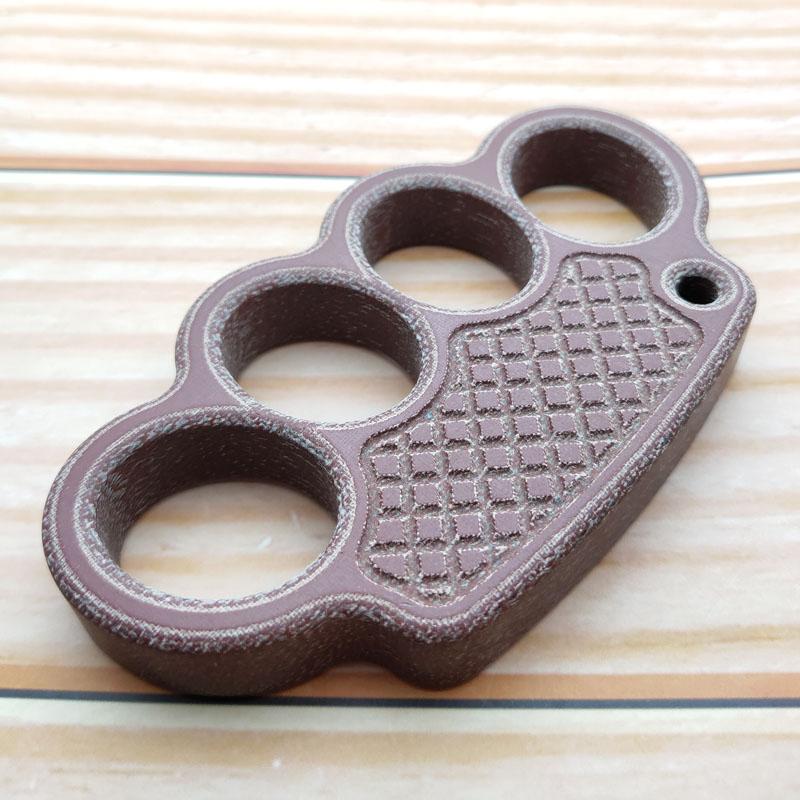 Non-Metal 4-Finger Brass Knuckles Duster Paperweight Self Defense - Cakra EDC Gadgets - Image 8
