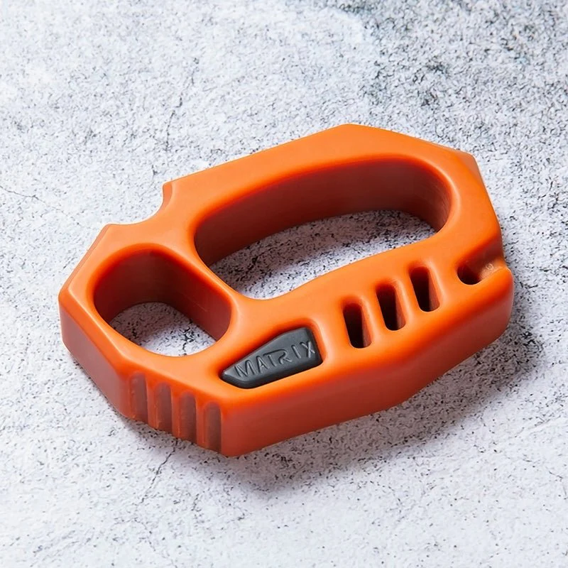 Orange Plastic Knuckle Duster - Cakra EDC Gadgets - Image 3