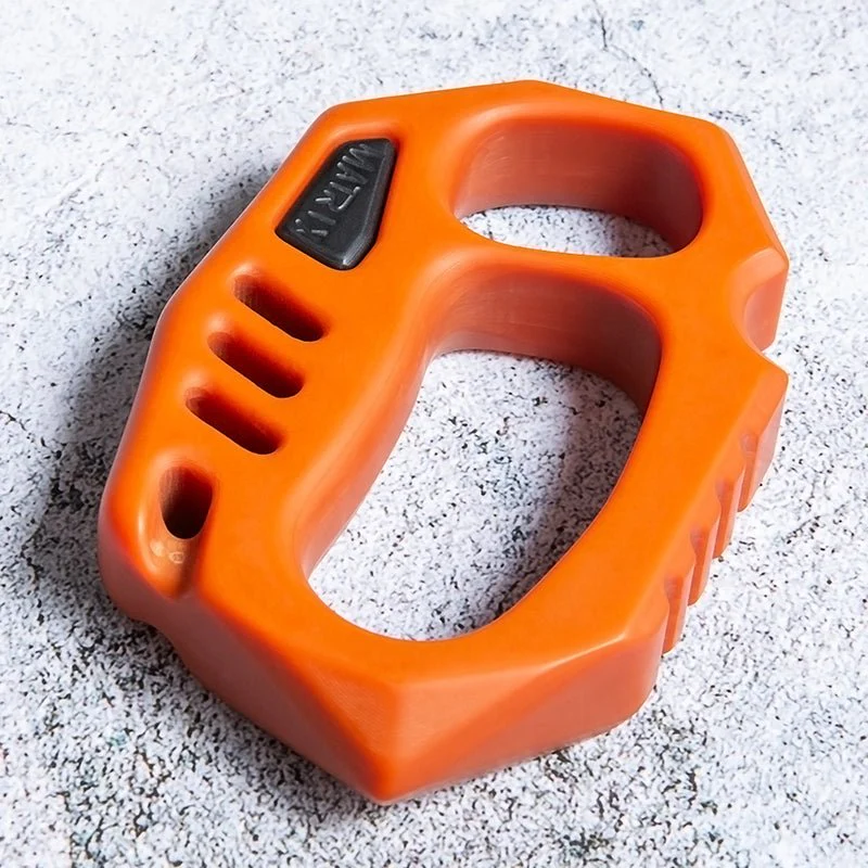 Orange Plastic Knuckle Duster - Cakra EDC Gadgets - Image 4