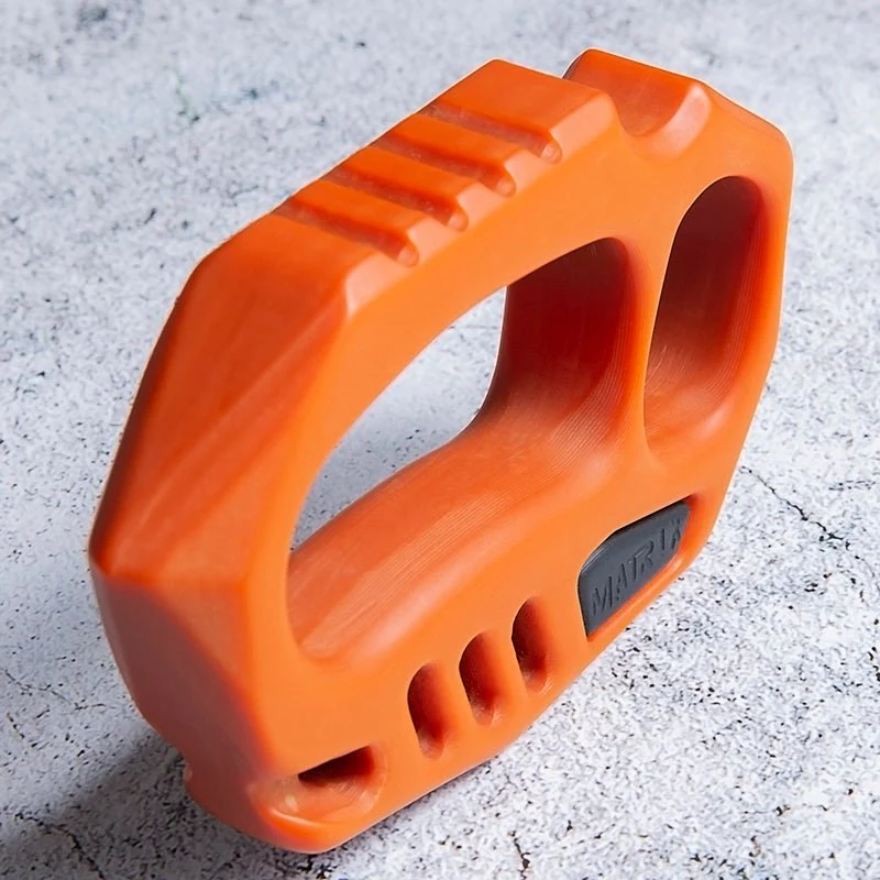 Orange Plastic Knuckle Duster - Cakra EDC Gadgets - Image 5