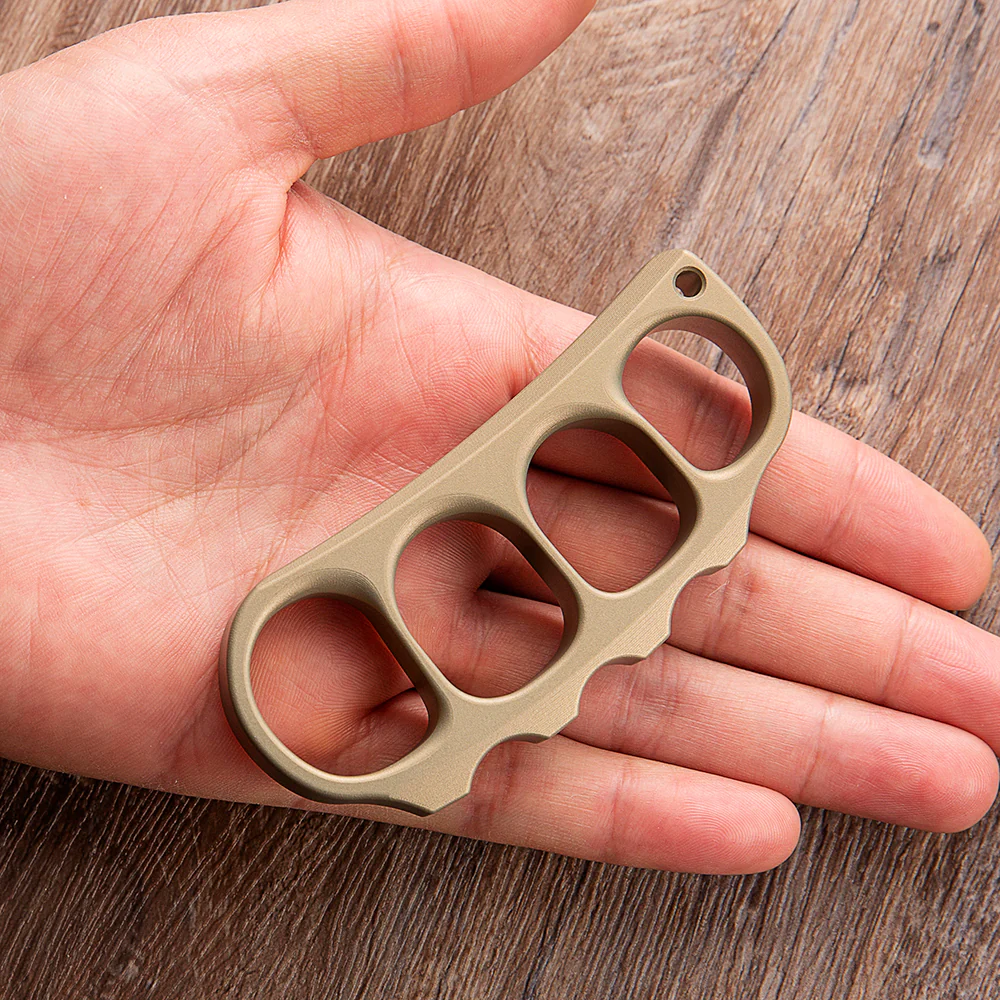 Pea Pods Four Finger Brass Knuckle Rings - Image 3