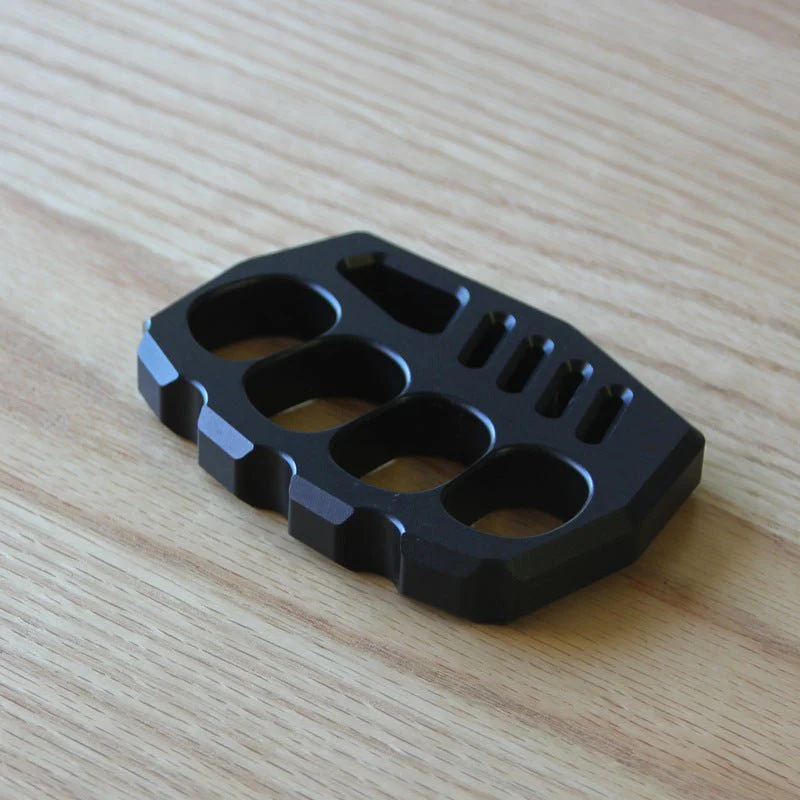 Self Defense Knuckle Rings Black Aluminium Alloy Light - Cakra EDC Gadgets - Image 3