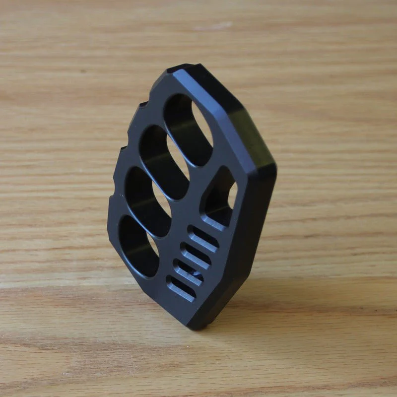 Self Defense Knuckle Rings Black Aluminium Alloy Light - Cakra EDC Gadgets - Image 4