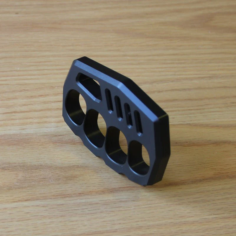 Self Defense Knuckle Rings Black Aluminium Alloy Light - Cakra EDC Gadgets - Image 5