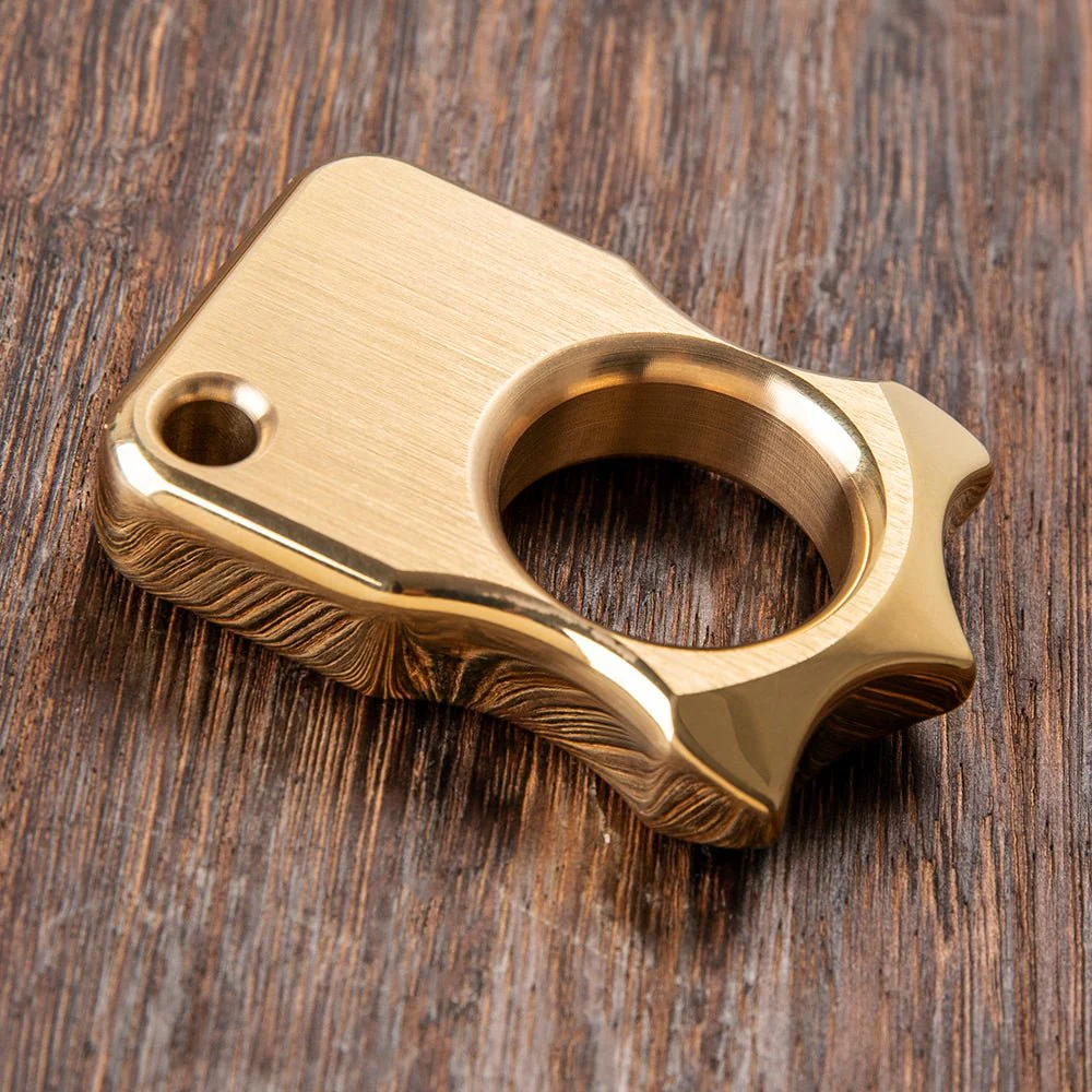 Spike Ring Self Defense Full Brass - Image 3