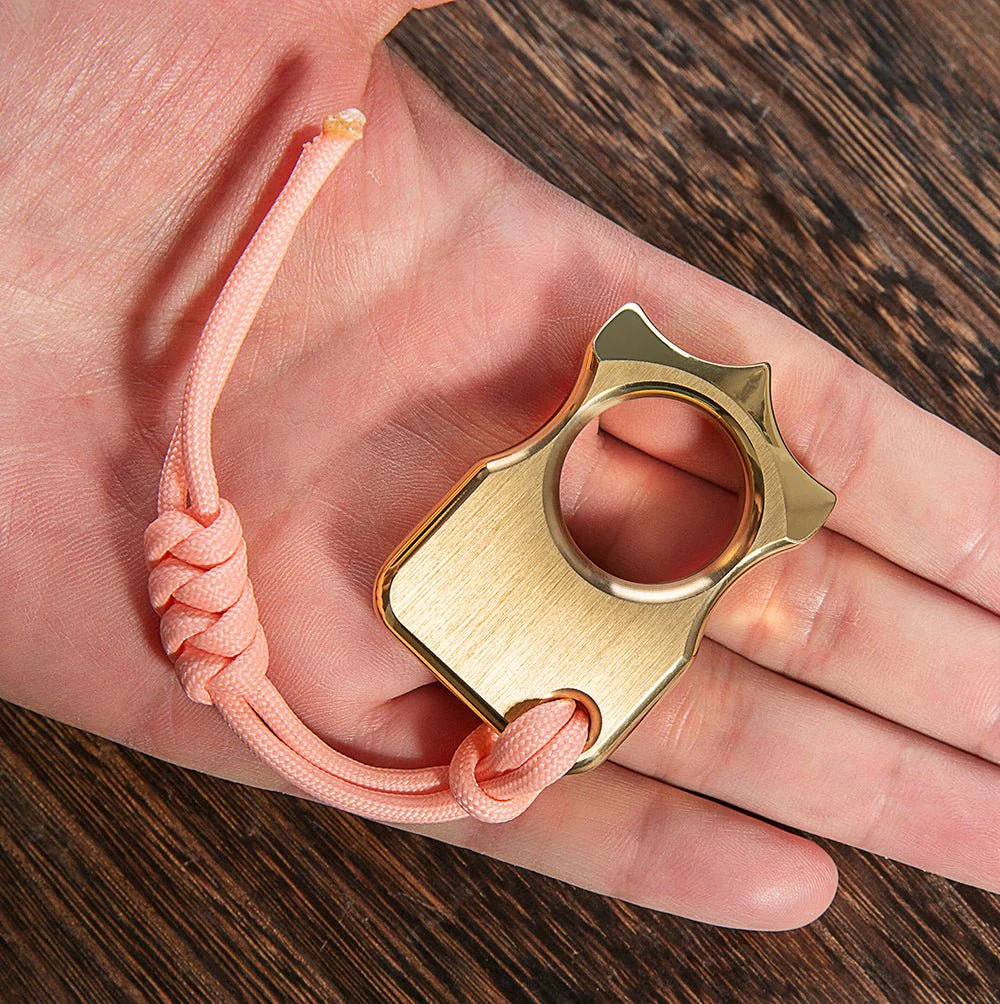 Spike Ring Self Defense Full Brass - Image 5